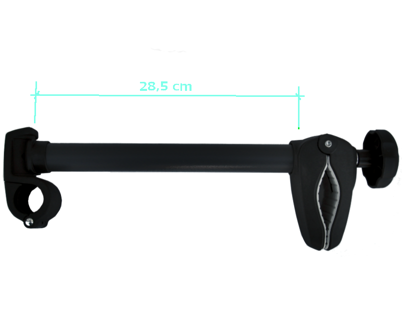 Braccetto fermabici 3D ML per telai portabici con tubolare D.30 mm
