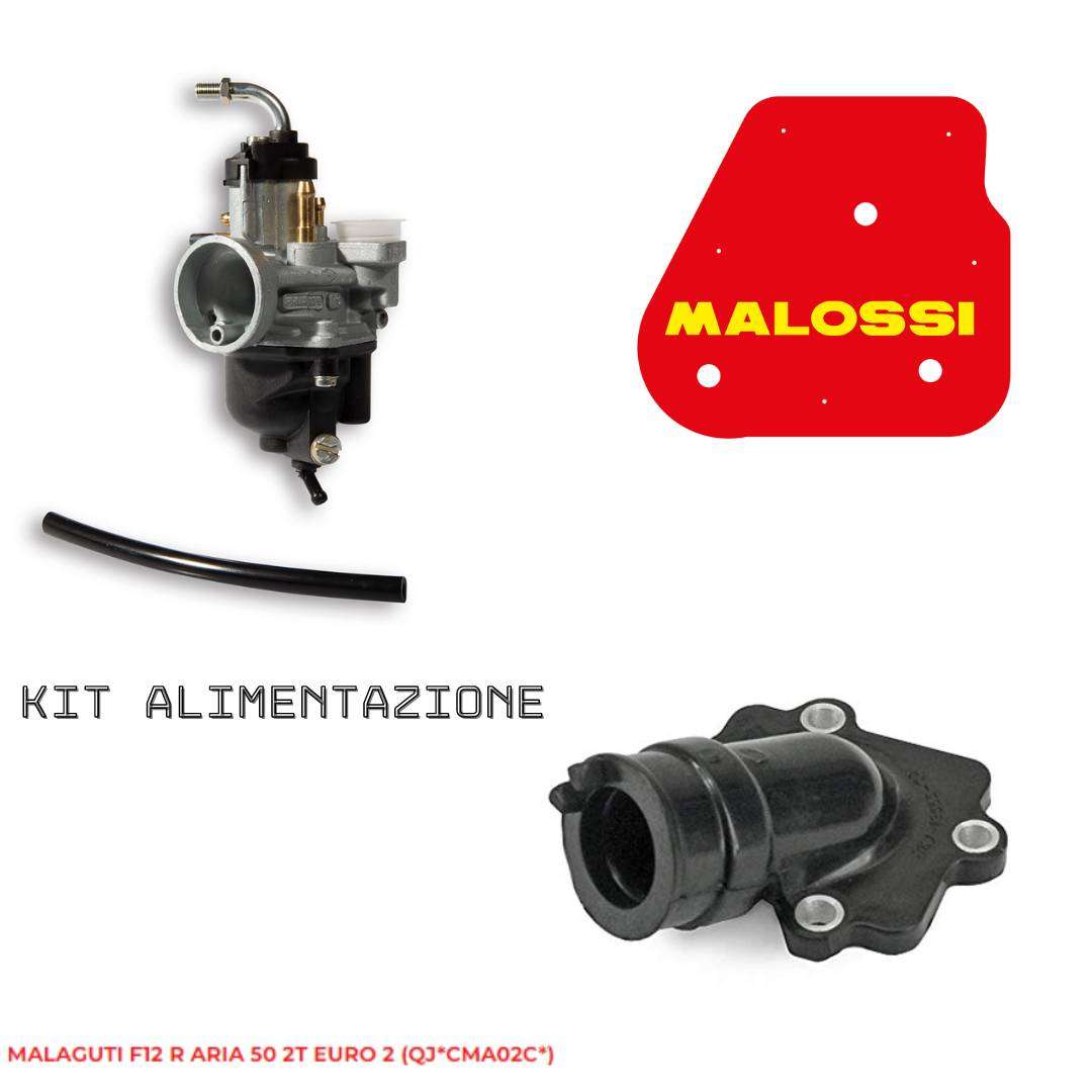 Carburatore Malaguti F12 R 50 Aria con Spugna filtro e collettore