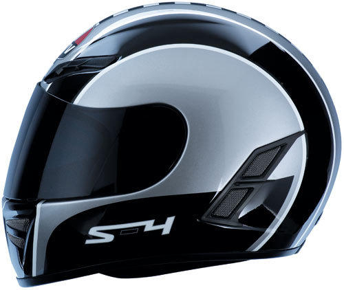 Casco AGV S4 Check Argento/Nero Silver/Black