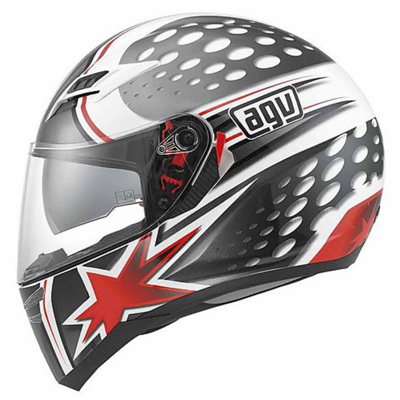 Casco Agv Skyline Multi Psyco – White Gunmetal Red