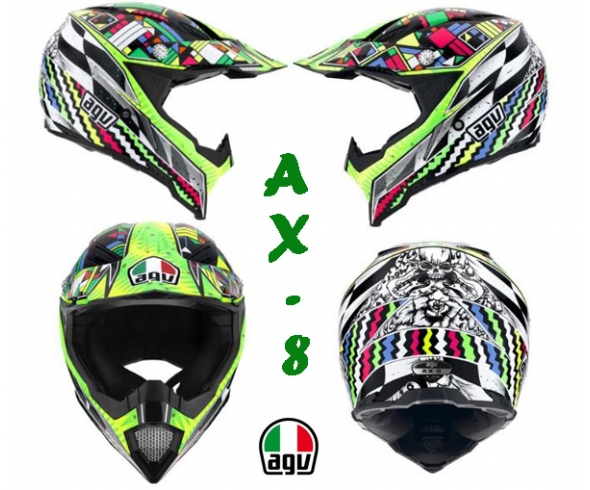 Casco Cross Agv AX-8 Multi KALEIDOSCOPE