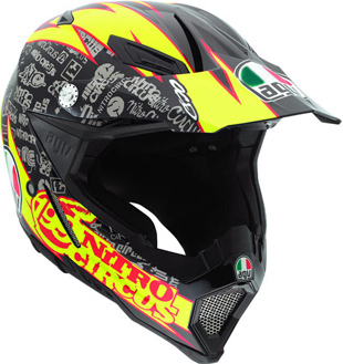 Casco Cross Agv AX-8 Nitro Circus Replica Pastrana