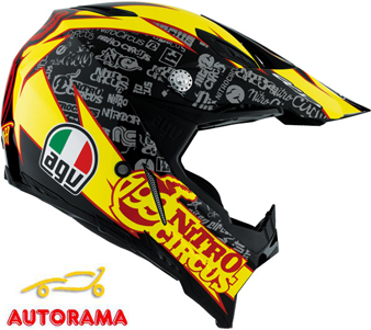 Casco Cross Agv AX-8 Nitro Circus Replica Pastrana