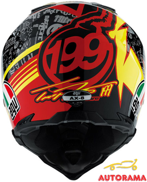 Casco Cross Agv AX-8 Nitro Circus Replica Pastrana