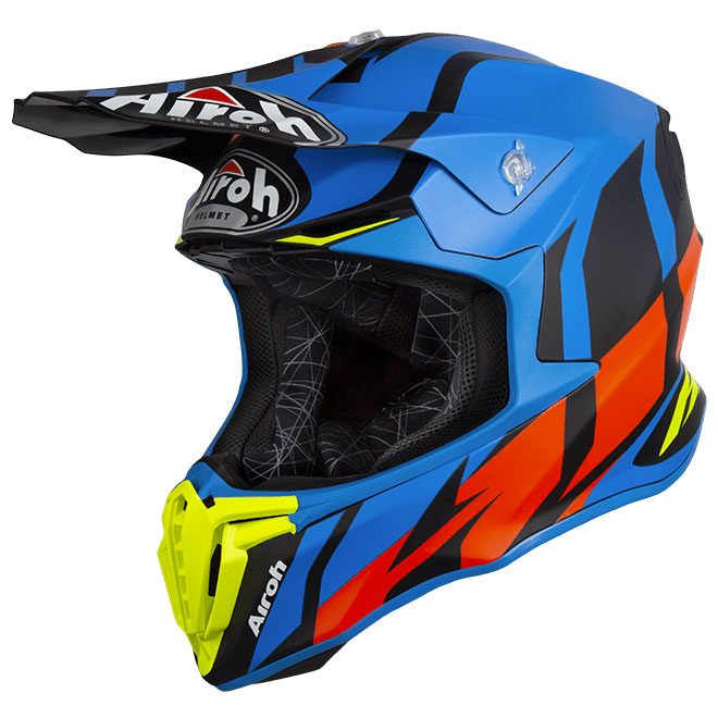 Casco Cross Airoh Twist Great Blu Opaco