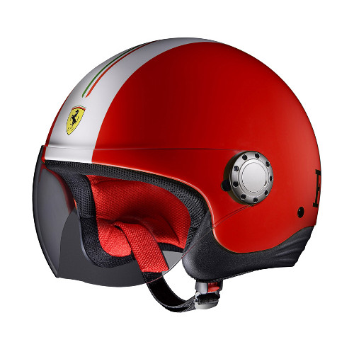 Casco Demi JET Ferrari rosso