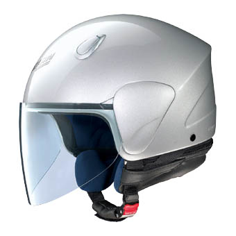 Casco Demi Jet Nolan N31 Classic Plus – platinum silver