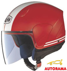 Casco Demi Jet Nolan N31 Flashback – flat red