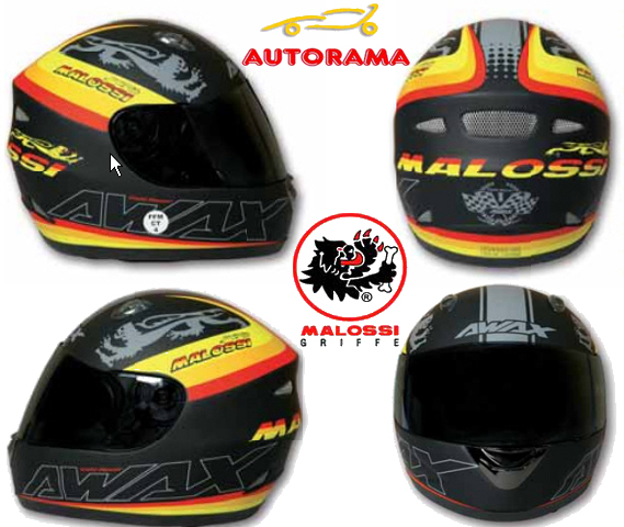 Casco Helmet Malossi Integrale in Fibra