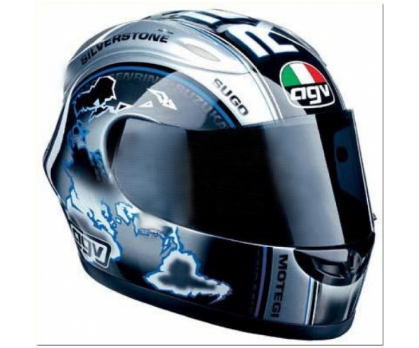 Casco Integrale AGV GP-Pro Racing – argento blu argento –