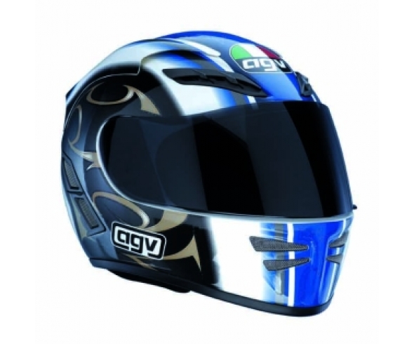 Casco Integrale Agv STEALTH Dragon Bianco/Blu Canna/fucile