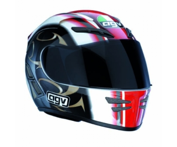 Casco Integrale Agv STEALTH Dragon Bianco/Rosso Canna/Fucile