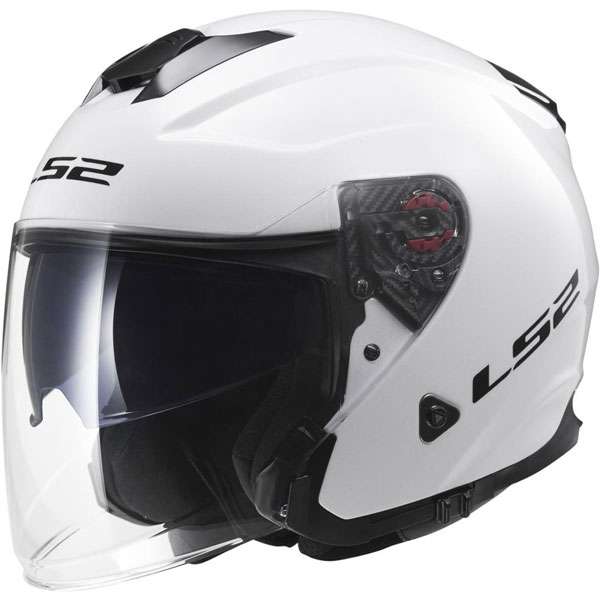 Casco Jet LS2 OF521 INFINITY Bianco lucido