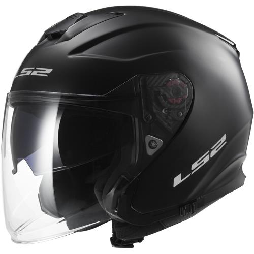 Casco Jet LS2 OF521 INFINITY Nero opaco