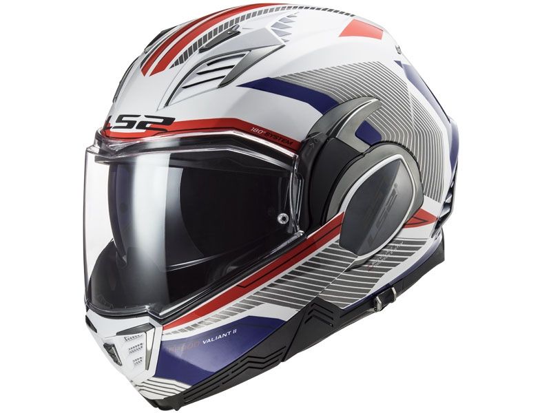 Casco LS2 FF900 Valiant 2 Revo Bianco Rosso Blu