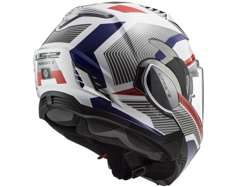 Casco LS2 FF900 Valiant 2 Revo Bianco Rosso Blu