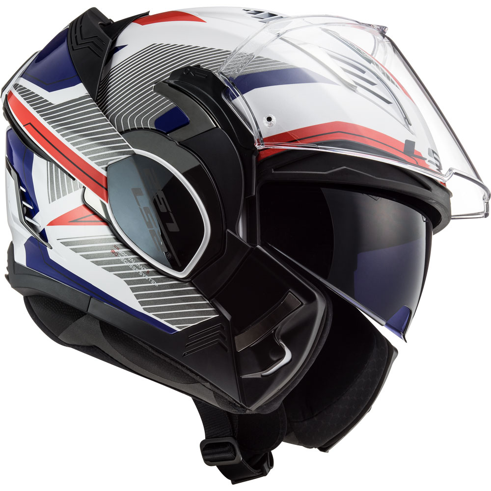 Casco LS2 FF900 Valiant 2 Revo Bianco Rosso Blu