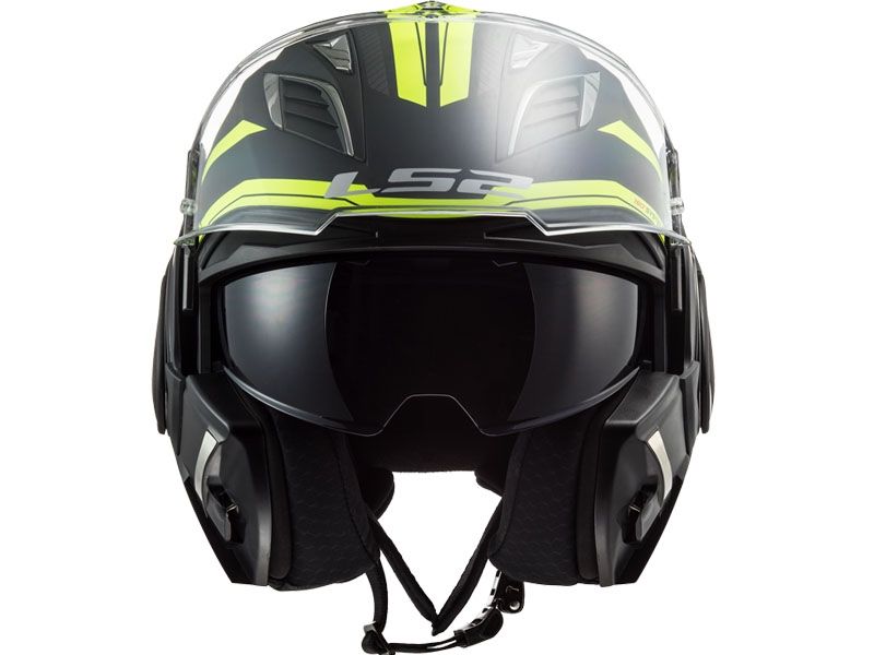 Casco LS2 FF900 Valiant 2 Revo Nero opaco H-V Giallo