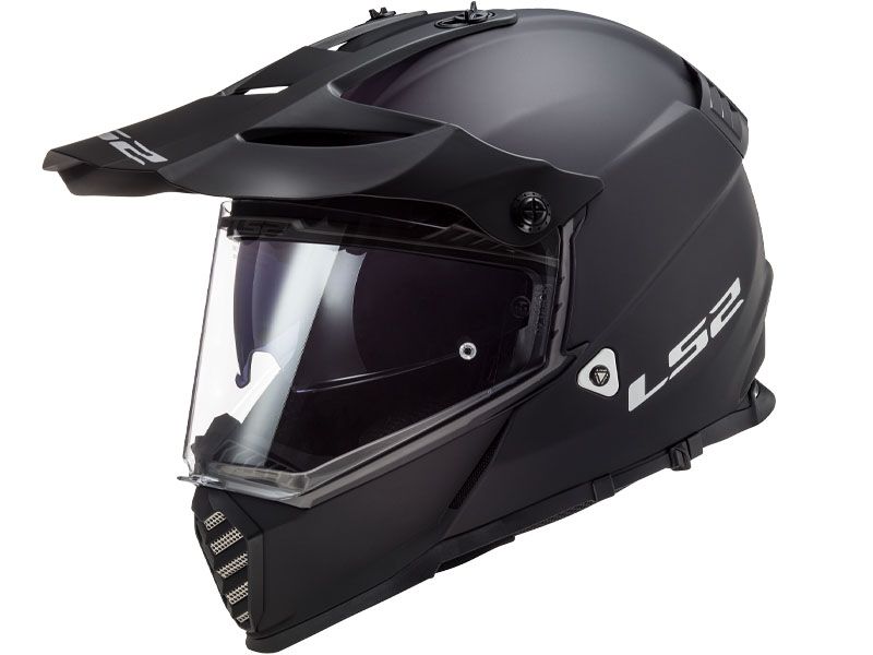Casco LS2 MX436 PIONEER EVO Solid Nero Opaco