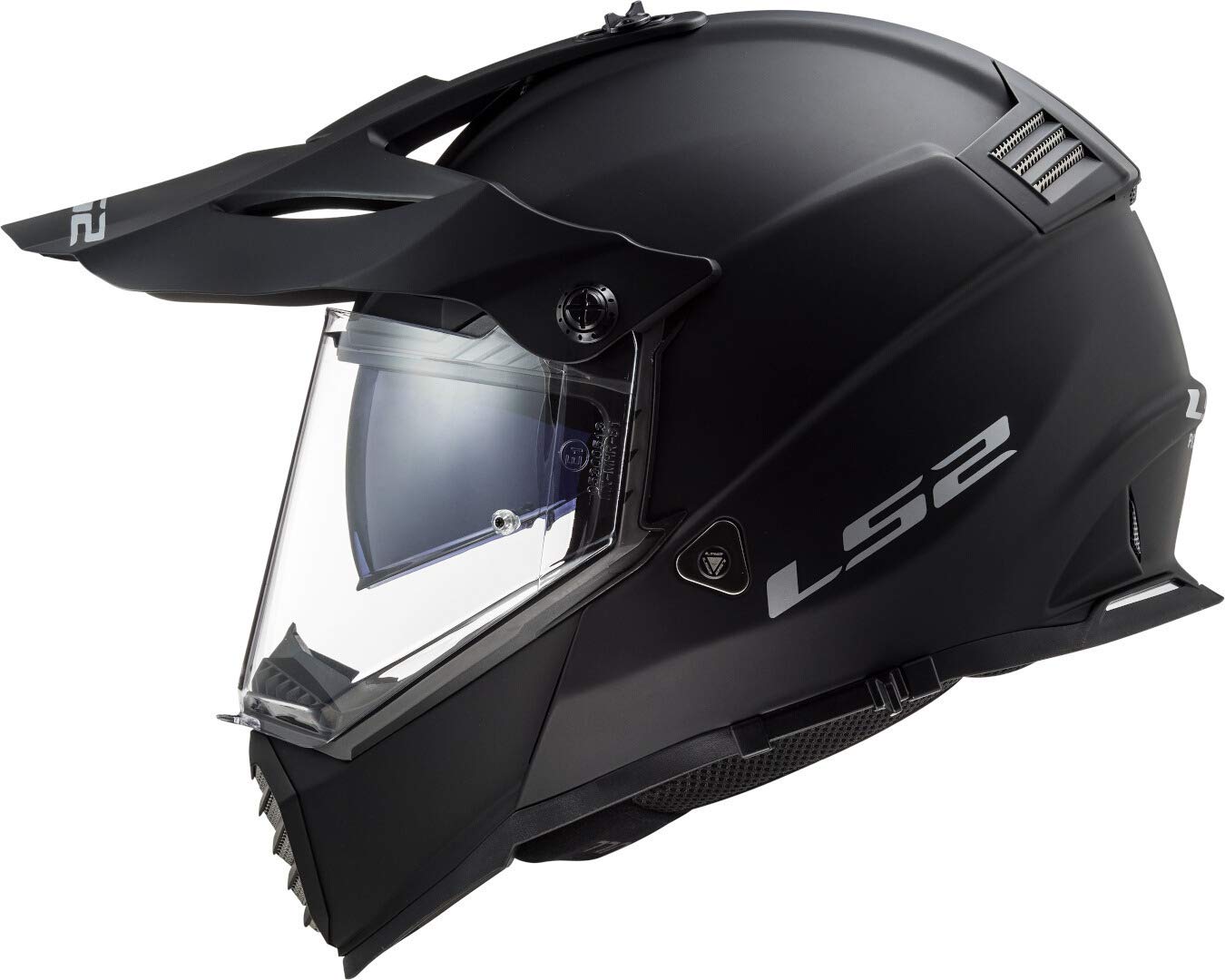 Casco LS2 MX436 PIONEER EVO Solid Nero Opaco