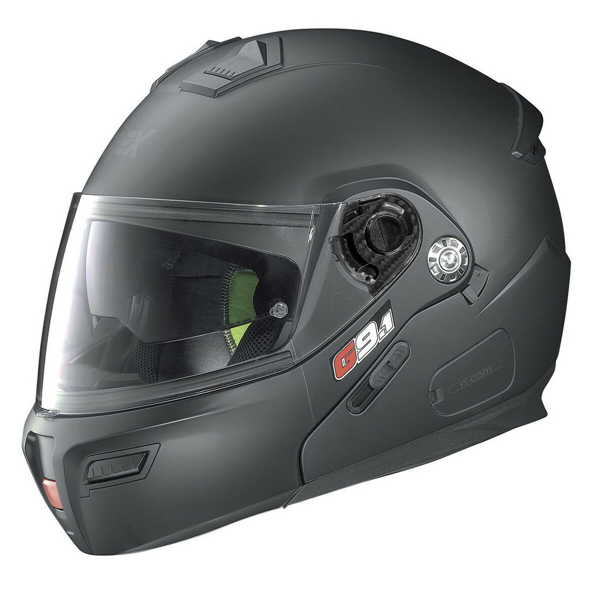 Casco Modulare GREX G9.1 EVOLVE KINETIC N-COM nero opaco