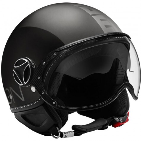 Casco MOMO FIGHTER Fgtr EVO Nero lucido / Grigio opaco