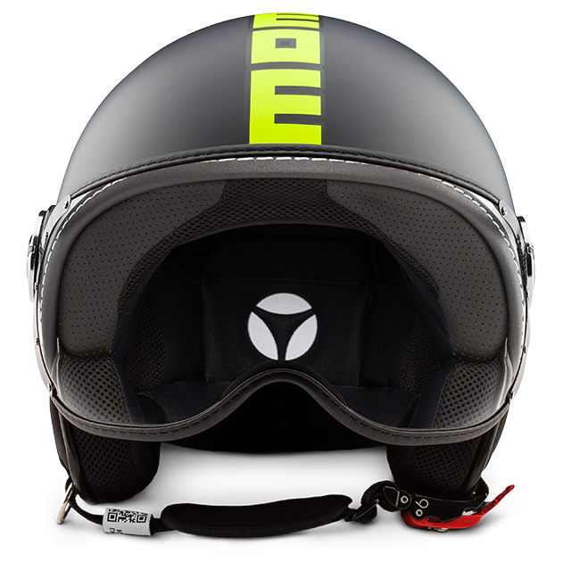 Casco Momo Fighter Fgtr Fluo Nero Frost – Giallo Fluo
