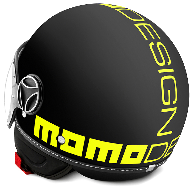 Casco Momo Fighter Fgtr Fluo Nero Frost – Giallo Fluo