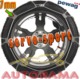 CATENE DA NEVE PEWAG SERVO-SPORT 7mm Ingombro