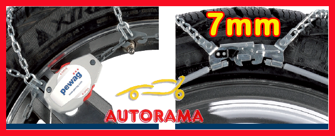 CATENE DA NEVE PEWAG SERVO-SPORT 7mm RSS 74