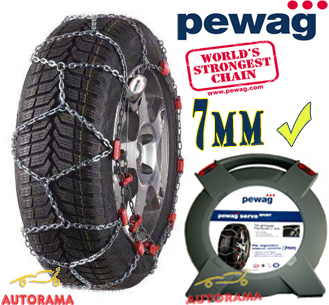 CATENE DA NEVE PEWAG SERVO-SPORT 7mm RSS 75