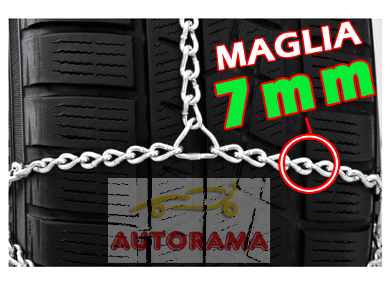 Catene Neve LAMPA RX-7 Ingombro 7mm  Gruppo 12.5