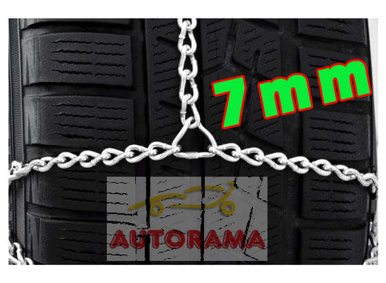 Catene Neve LAMPA X-7 7mm Ingombro Auto Non Catenabili