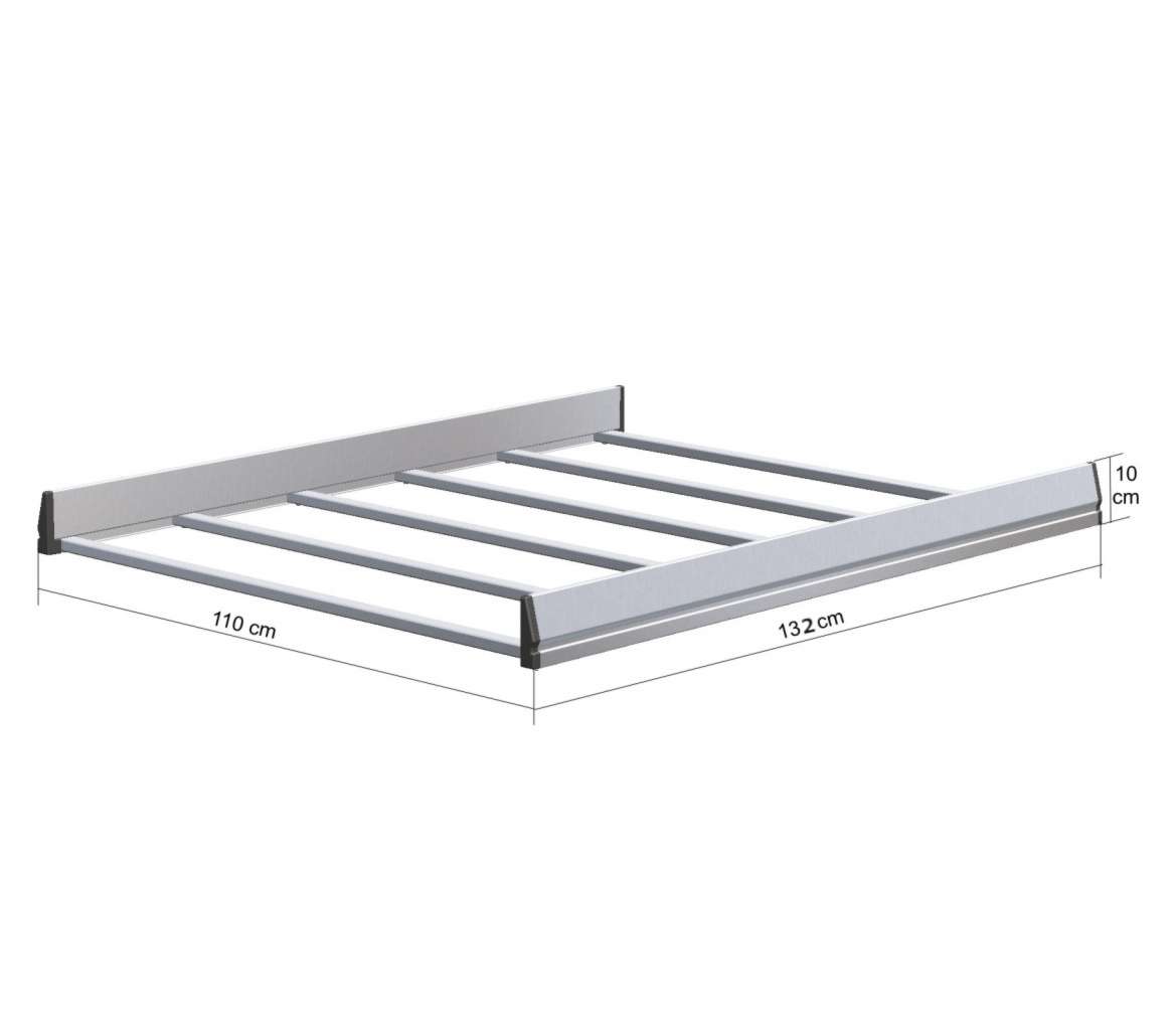 Cesta Portabagagli Auto FABBRI Portatutto in alluminio 132×110