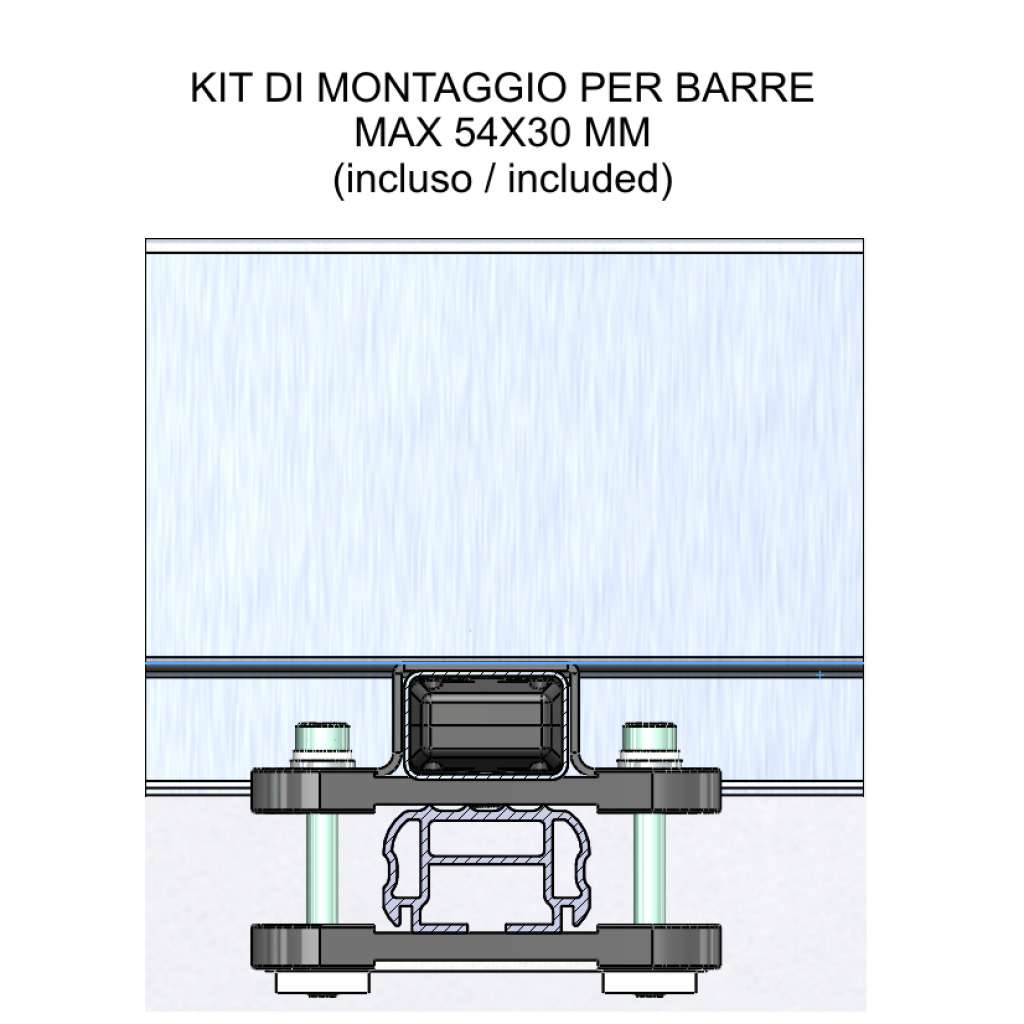 Cesta Portabagagli Auto FABBRI Portatutto in alluminio 132×110