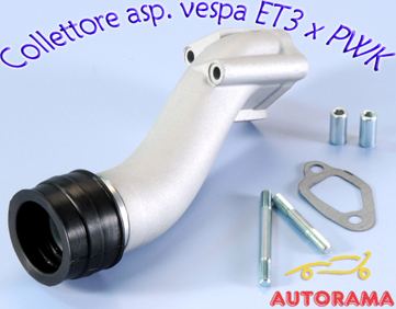 COLLETTORE ASPIRAZIONE POLINI VESPA 125 ET3 – Carburatore PWK 28