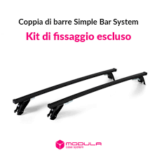 Coppia barre portatutto Simple Bar System – Modula