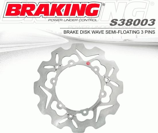 DISCO FRENO ANTERIORE BRAKING HONDA FORZA 300 SH I ABS – S38003
