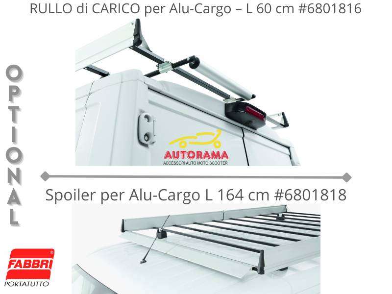 FABBRI ALU CARGO Bagagliera/Cesta Tetto per Veicoli Commerciali