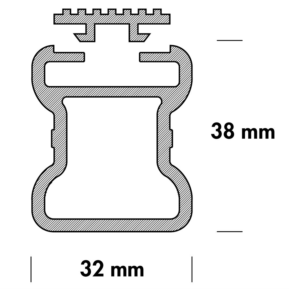 FABBRI Portatutto BARRO (1 Pz) Alluminio – veicoli commerciali
