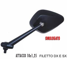 Far Specchietto Retrovisore Universale Manubrio Moto 7017