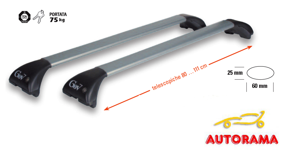 Gev Barre Portatutto Geo Silver Station-Wagon – Universali S9200