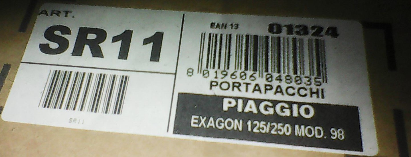 GIVI – Portapacchi SR11 Piaggio Exagon 125-150 ’98
