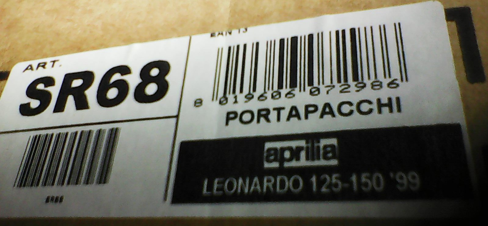 GIVI – Portapacchi SR68 APRILIA Leonardo 125-150 ’99