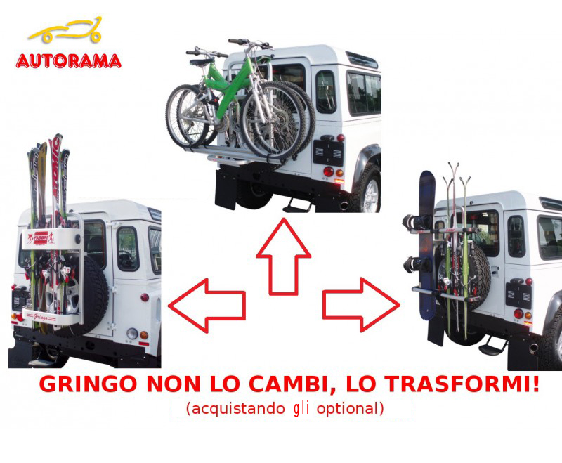 Gringo Ski & Board Fabbri Portasci e SnowBoard Posteriore ruota scorta