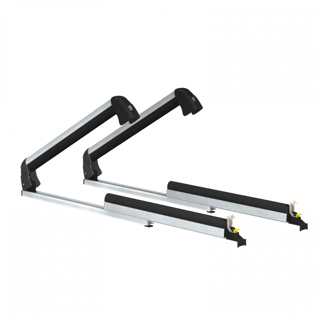 Kit Barre portatutto Fiat 595 Abarth con Portasci estensibile Fabbri