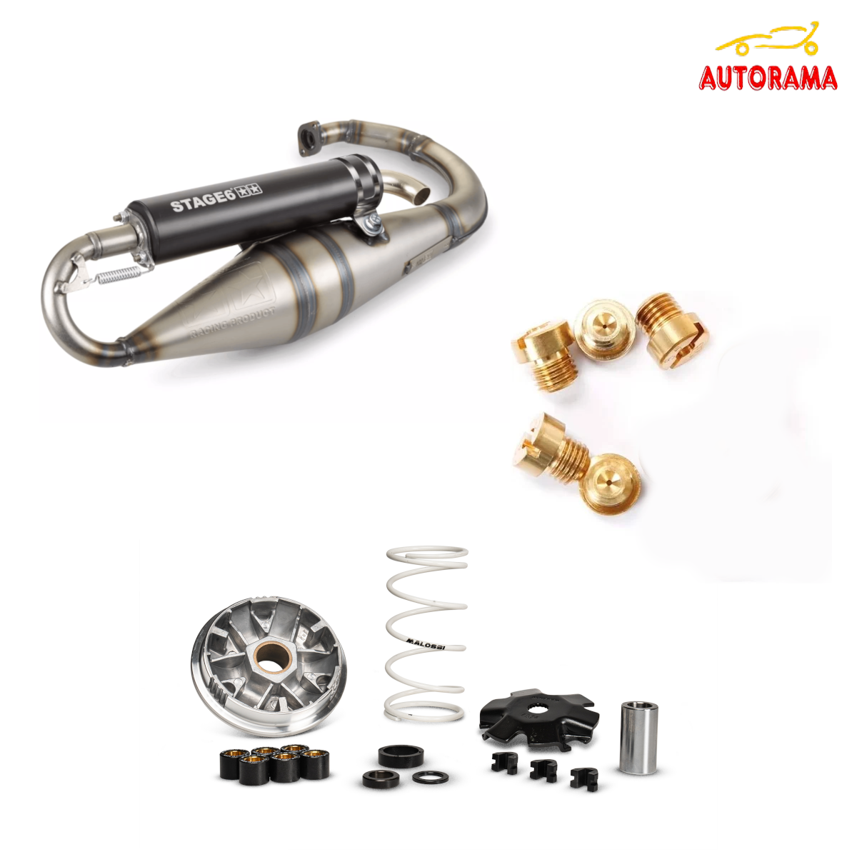 KIT Booster MARMITTA STAGE6 PRO REPLICA MK2 + Variatore Multivar + Getti Max + Rulli