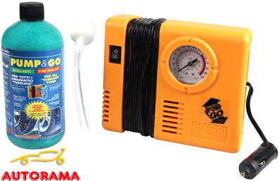 Kit Compressore + Ripara Pneumatici Pump & Go
