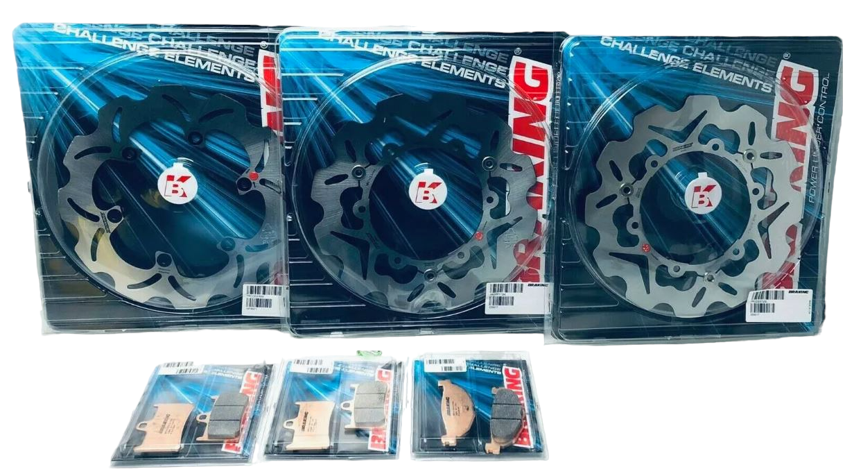 Kit Dischi Freno BRAKING T-Max 500 Anteriori + Posteriore + Pastiglie