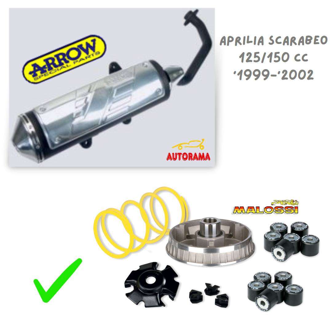 Kit Marmitta Arrow + Variatore Multivar Aprilia Scarabeo Maxi-Scooter 125/150